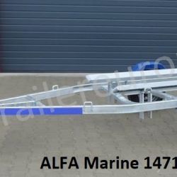 ALFA Marine 14716HP.75A (párnafás) fék nélküli Jet Ski és csónakszállító analóg világítással